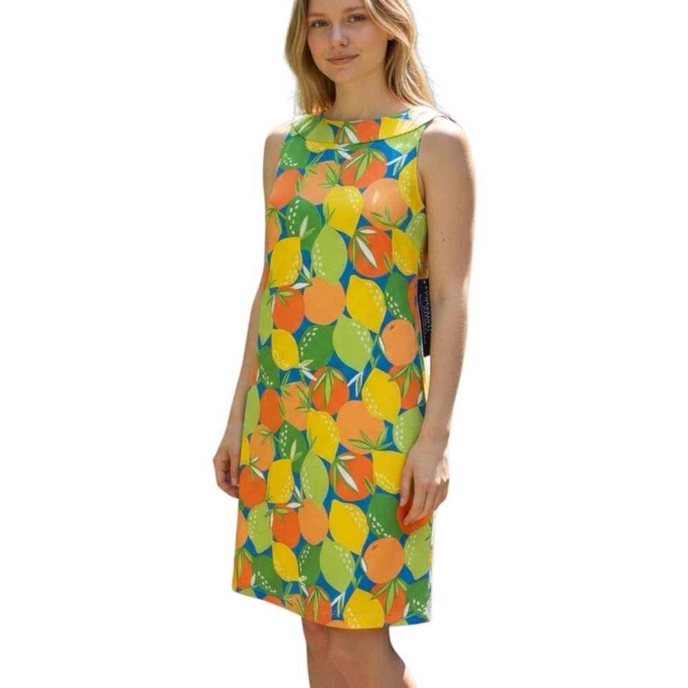 KATHERINE WAY ☆ Seaside Beach Resort Dress ☆ Italian Citrus
